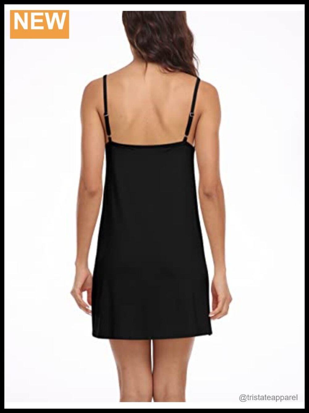 Adjustable Strap Full Slip Dress Rayon Spandex Lightweight - Picture 2 of 5